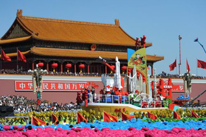 60周年國慶閱兵彩車三缸，四缸同步系統(視頻)